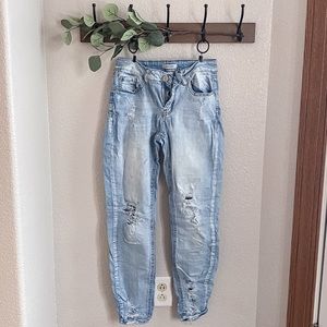 Distressed Skinny Boyfriend Jeans